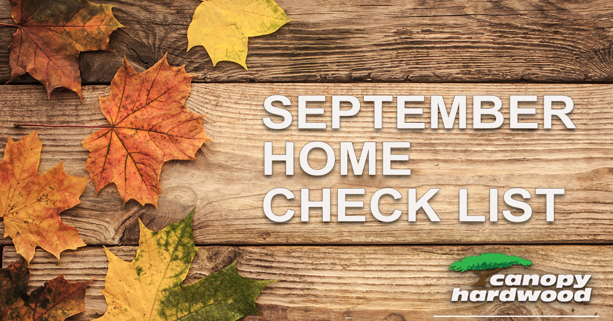 September Home Check List